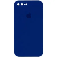 Чохол Silicone Case Square Full Camera Protective (AA) для Apple iPhone 7 plus/8 plus (5.5) - Синій / Deep navy
