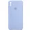 Чохол Silicone Case Square Full Camera Protective (AA) для Apple iPhone X / XS (5.8) - Блакитний / Lilac Blue