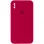 Чохол Silicone Case Square Full Camera Protective (AA) для Apple iPhone X / XS (5.8) - Червоний / Rose Red