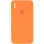 Чохол Silicone Case Square Full Camera Protective (AA) для Apple iPhone X / XS (5.8) - Помаранчевий / Papaya