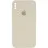Чохол Silicone Case Square Full Camera Protective (AA) для Apple iPhone X / XS (5.8) - Бежевий / Antique White