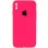 Чохол Silicone Case Square Full Camera Protective (AA) для Apple iPhone X / XS (5.8) - Рожевий / Barbie pink
