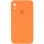 Чохол Silicone Case Square Full Camera Protective (AA) для Apple iPhone XR (6.1) - Помаранчевий / Papaya