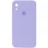Чохол Silicone Case Square Full Camera Protective (AA) для Apple iPhone XR (6.1) - Бузковий / Dasheen