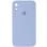 Чохол Silicone Case Square Full Camera Protective (AA) для Apple iPhone XR (6.1) - Блакитний / Mist blue