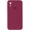 Чохол Silicone Case Square Full Camera Protective (AA) для Apple iPhone XR (6.1) - Бордовий / Plum