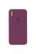 Чохол Silicone Case Square Full Camera Protective (AA) для Apple iPhone XS Max (6.5) - Бордовий / Maroon - фото