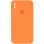 Чохол Silicone Case Square Full Camera Protective (AA) для Apple iPhone XS Max (6.5) - Помаранчевий / Papaya