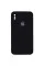 Чохол Silicone Case Square Full Camera Protective (AA) для Apple iPhone XS Max (6.5) - Чорний / Black - фото