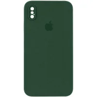Чохол Silicone Case Square Full Camera Protective (AA) для Apple iPhone XS Max (6.5) - Зелений / Cyprus Green