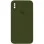 Чохол Silicone Case Square Full Camera Protective (AA) для Apple iPhone XS Max (6.5) - Зелений / Dark Olive