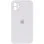 Чохол Silicone Case Square Full Camera Protective (AA) для Apple iPhone 11 (6.1) - Білий / White
