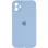 Чохол Silicone Case Square Full Camera Protective (AA) для Apple iPhone 11 (6.1) - Блакитний / Lilac Blue