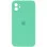 Чохол Silicone Case Square Full Camera Protective (AA) для Apple iPhone 11 (6.1) - Зелений / Spearmint