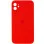 Чохол Silicone Case Square Full Camera Protective (AA) для Apple iPhone 11 (6.1) - Червоний / Red
