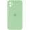 Чохол Silicone Case Square Full Camera Protective (AA) для Apple iPhone 11 (6.1) - М'ятний / Mint