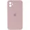 Чохол Silicone Case Square Full Camera Protective (AA) для Apple iPhone 11 (6.1) - Рожевий / Pink Sand