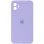 Чохол Silicone Case Square Full Camera Protective (AA) для Apple iPhone 11 (6.1) - Бузковий / Dasheen