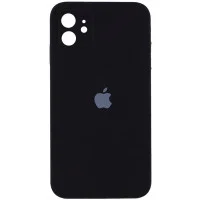 Чохол Silicone Case Square Full Camera Protective (AA) для Apple iPhone 11 (6.1) - Чорний / Black