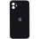 Чохол Silicone Case Square Full Camera Protective (AA) для Apple iPhone 11 (6.1) - Чорний / Black