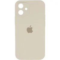Чохол Silicone Case Square Full Camera Protective (AA) для Apple iPhone 11 (6.1) - Бежевий / Antique White