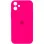 Чохол Silicone Case Square Full Camera Protective (AA) для Apple iPhone 11 (6.1) - Рожевий / Barbie pink