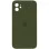 Чохол Silicone Case Square Full Camera Protective (AA) для Apple iPhone 11 (6.1) - Зелений / Dark Olive