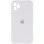 Чехол Silicone Case Square Full Camera Protective (AA) для Apple iPhone 11 Pro Max (6.5) - Белый / White