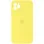 Чехол Silicone Case Square Full Camera Protective (AA) для Apple iPhone 11 Pro Max (6.5) - Желтый / Yellow