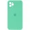 Чехол Silicone Case Square Full Camera Protective (AA) для Apple iPhone 11 Pro Max (6.5) - Зеленый / Spearmint