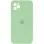 Чехол Silicone Case Square Full Camera Protective (AA) для Apple iPhone 11 Pro Max (6.5) - Мятный / Mint