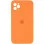 Чехол Silicone Case Square Full Camera Protective (AA) для Apple iPhone 11 Pro Max (6.5) - Оранжевый / Papaya