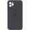 Чехол Silicone Case Square Full Camera Protective (AA) для Apple iPhone 11 Pro Max (6.5) - Серый / Dark Gray