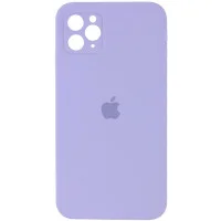 Чехол Silicone Case Square Full Camera Protective (AA) для Apple iPhone 11 Pro Max (6.5) - Сиреневый / Dasheen