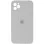 Чехол Silicone Case Square Full Camera Protective (AA) для Apple iPhone 11 Pro Max (6.5) - Серый / Light Grey