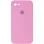Чехол Silicone Case Square Full Camera Protective (AA) для Apple iPhone 6/6s (4.7) - Розовый / Light pink